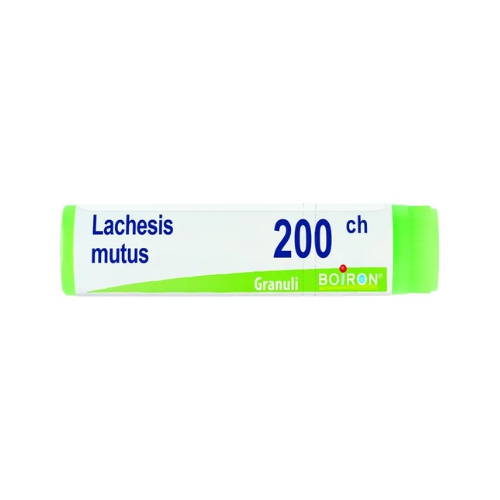  Globuli Lachesis Mutus 200CH Boiron, indicati per trattare naturalmente infiammazioni e congestioni croniche.