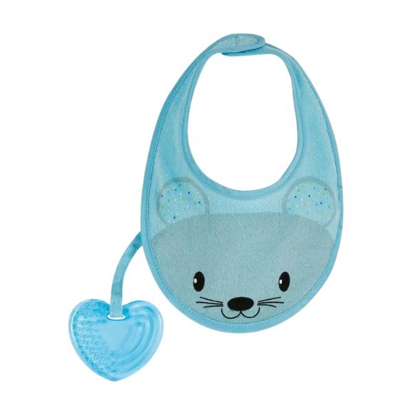 Chicco Fresh Bavaglino Con Massaggia Gengive Azzurro 4Mesi+ 1 Pezzo