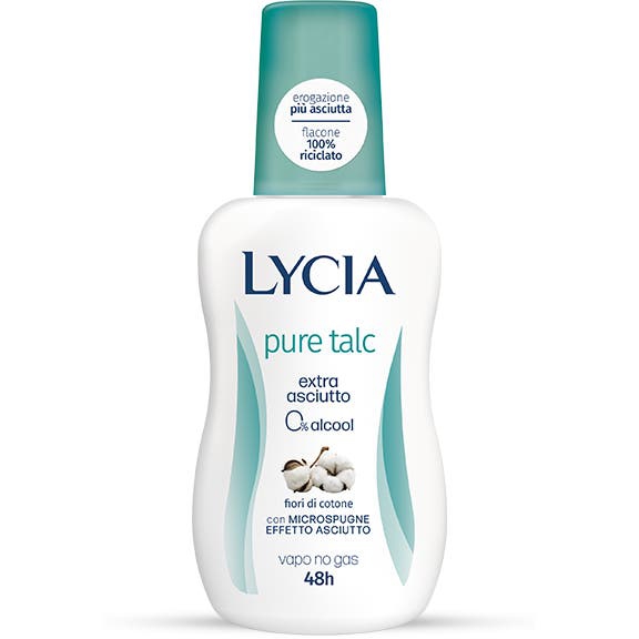 Lycia Pure Talc Deodorante Vapo Anti Odore 48h Extra Asciutto 75 ml