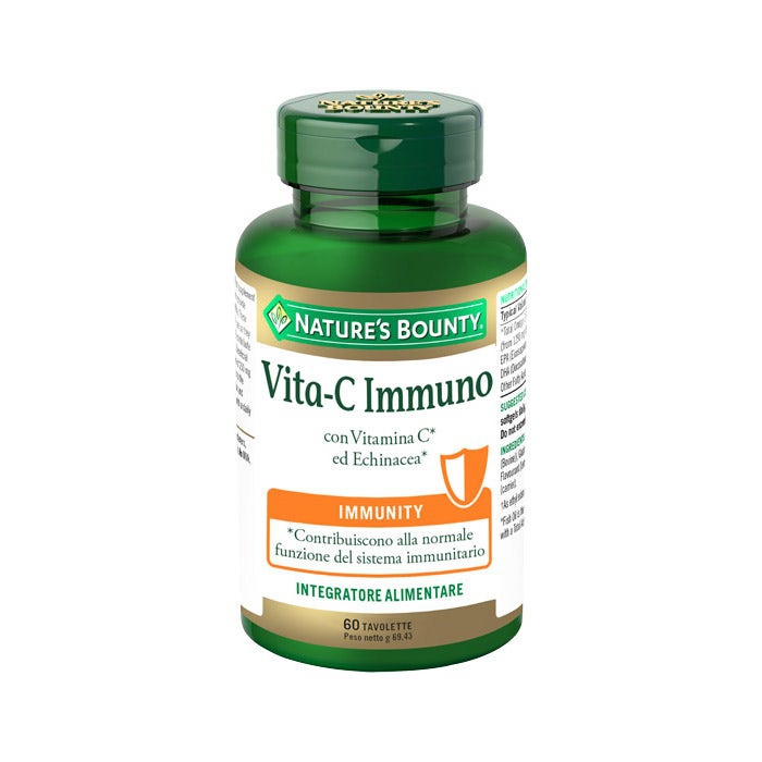 Nature's Bounty Vita-C Immuno Integratore Difese Immunitarie 60 Tavolette