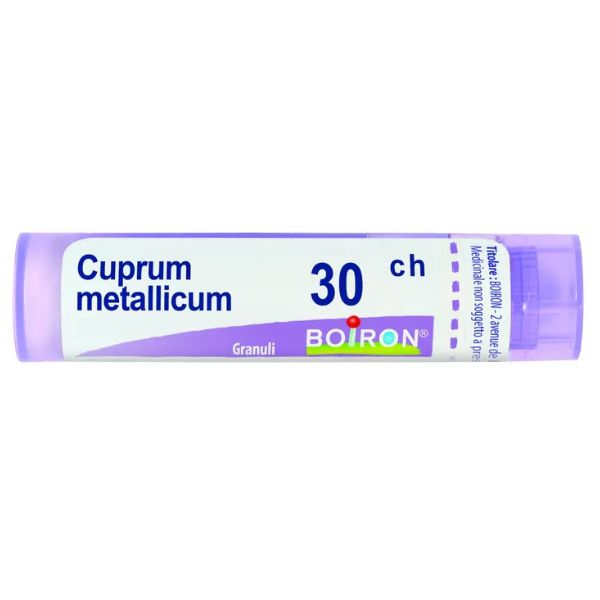  Rimedio omeopatico a base di rame, utilizzato per alleviare crampi muscolari e spasmi.