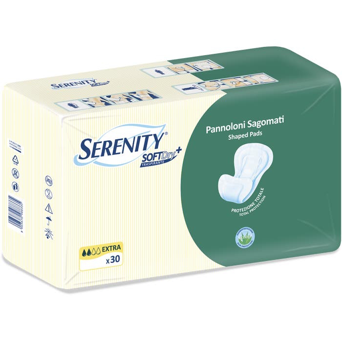 Serenity Soft Dry+ Pannolone Sagomato Extra Con Aloe 30 Pezzi