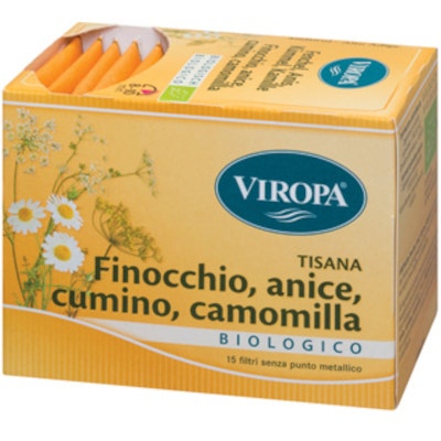Viropa Tisana Finocchio/Anice/Cumino/Camomilla 15 Filtri