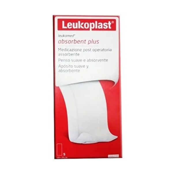 Leukomed Medicazione Autoadesiva Garza Tessuto Non Tessuto 10x25 Cm 5 Pezzi