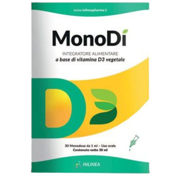 Monod Integratore Di Vitamina D3 Vegetale 30 Flaconcini Monodose da 1 ml