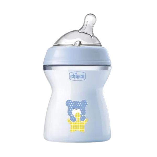 Chicco Biberon Natural Feeling Boy Flusso Medio 2 Mesi+ 250 ml