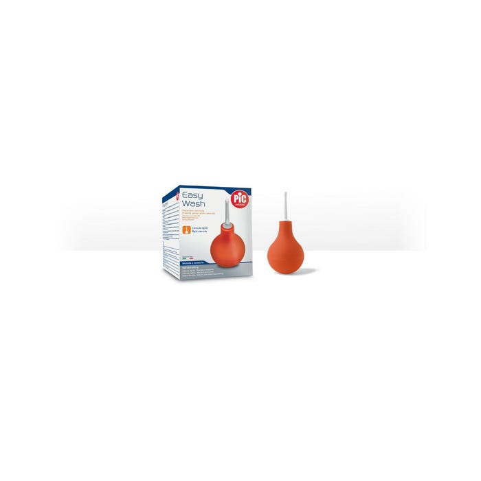 Pic Easy Wash Pera con Cannula Rigida 12 Lavaggi Intestinali 455 ml
