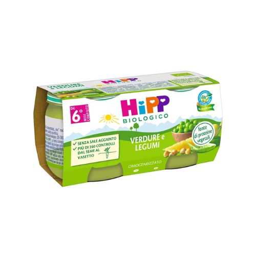 Hipp Bio Omogeneizzato Verdure Legumi 2x80g 6Mesi 