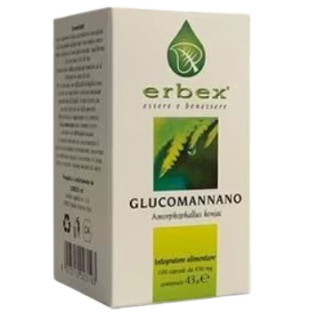 Erbex Glucomannano Integratore Intestinale 100 Capsule