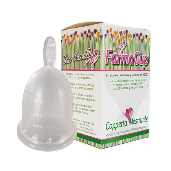 Farmacup Coppetta Mestruale Silicone Ipoallegenica Grande