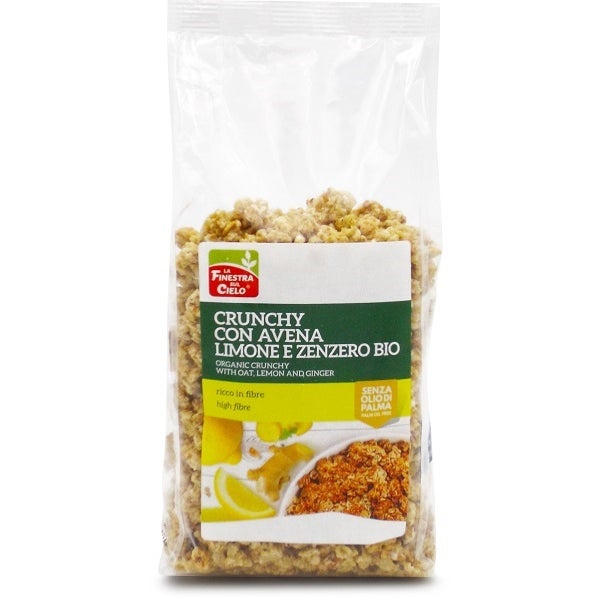 La Finestra sul Cielo Crunchy Avena/Limone/Zenzero Bio 375 g