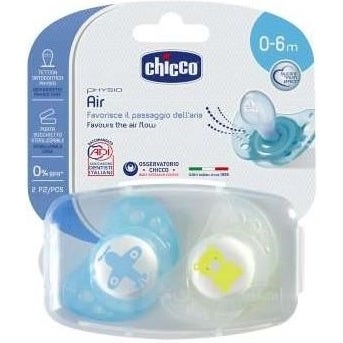 Chicco Succhietto Physio Air Night 0-6m Bimba (Fantasia Casuale)
