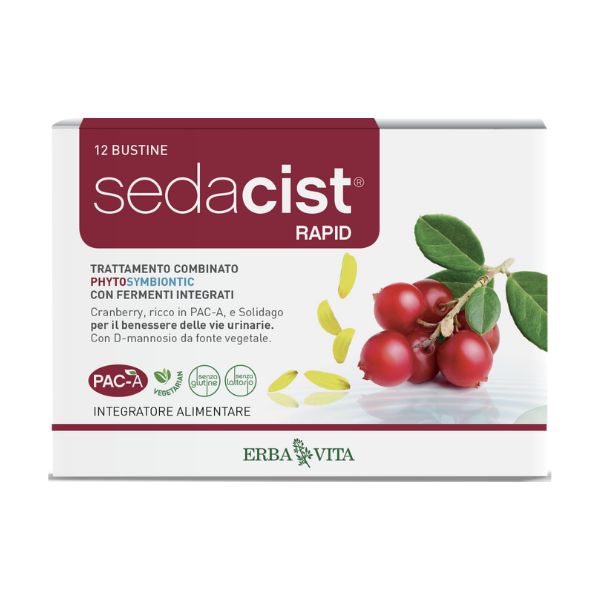Erba Vita Sedacist Rapid Integratore per le Vie Urinarie 6+6 Bustine