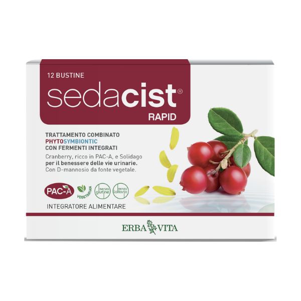 Erba Vita Sedacist Rapid Integratore per le Vie Urinarie 6 6 Bustine