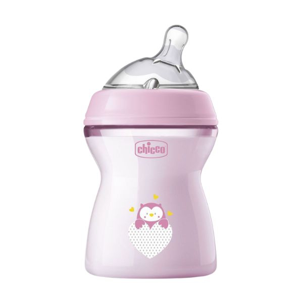 Chicco Biberon Natural Feeling Girl Flusso Medio 2 Mesi+ 250 ml