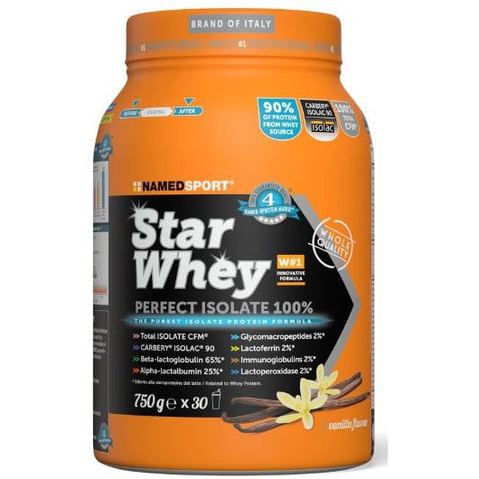 Named Sport Star Whey Isolate Vaniglia Integratore Proteico 750 g