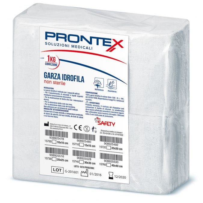 Safety Texil Garza Cotone 10x10 cm 1 kg