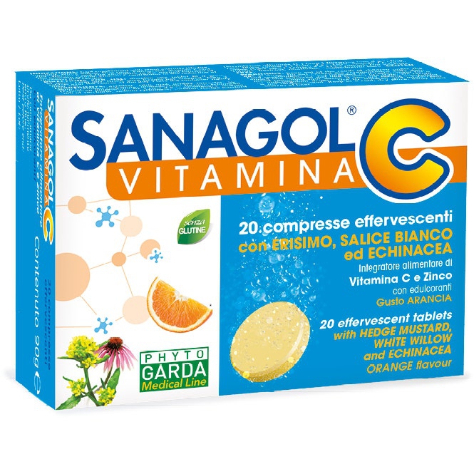 Sanagol C Integratore Vitamina C 20 Compresse Effervescenti