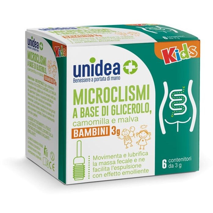 Unidea Microclismi Glicerolo Camomilla E Malva Bambini 6 Contenitori