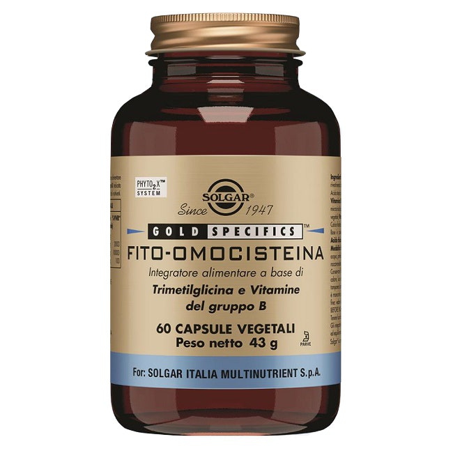 Solgar Fito-Omocisteina Integratore Controllo dei Lipidi 60 Capsule Vegetali