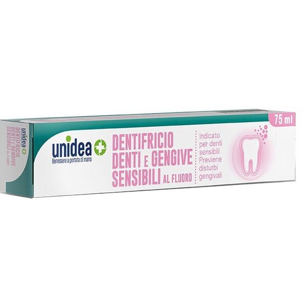 Unidea Dentifricio Denti E Gengive Sensibili Al Fluoro 75ml