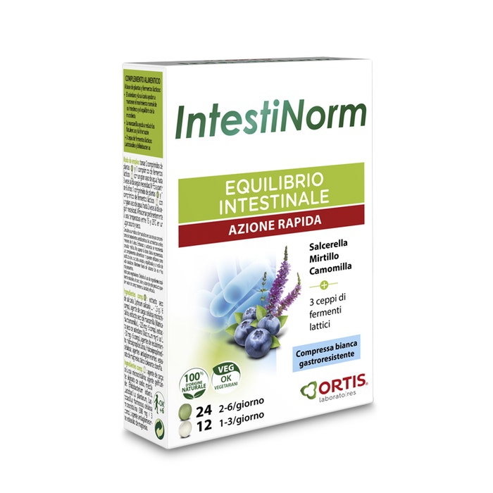 Ortis IntestiNorm Integratore Per L'Equilibrio Intestinale 36 Compresse