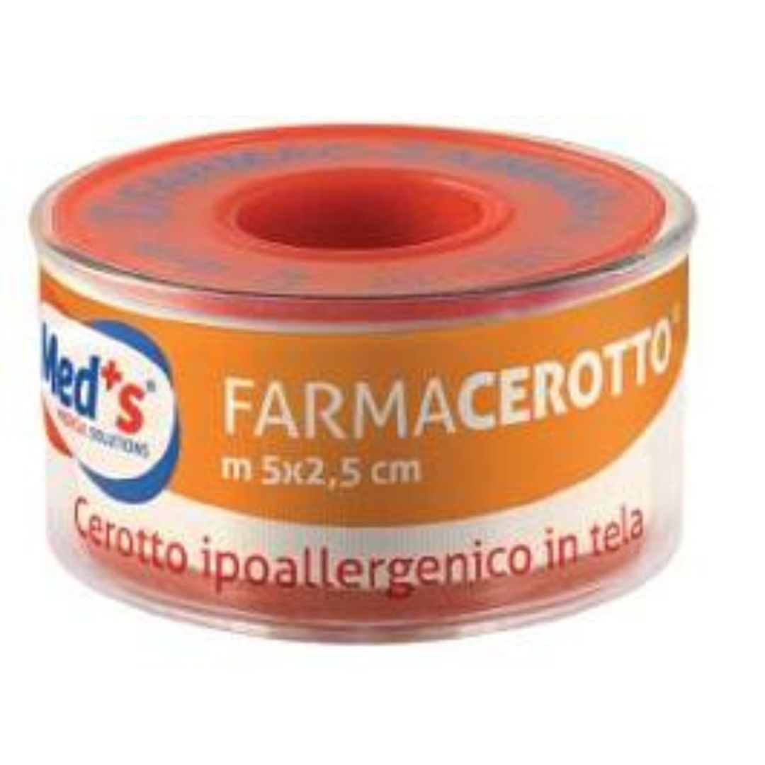 Med's Cerotto Tela In Rocchetto 5 m x 2,50 cm