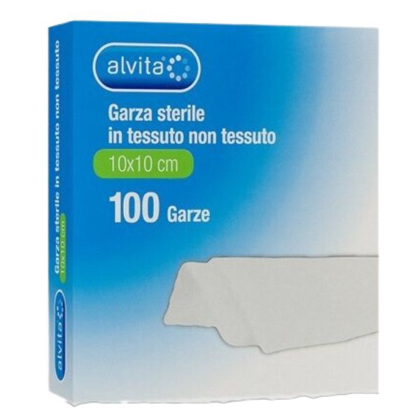 Alvita Garza Adesiva Sterile 10x10 cm 100 Pezzi