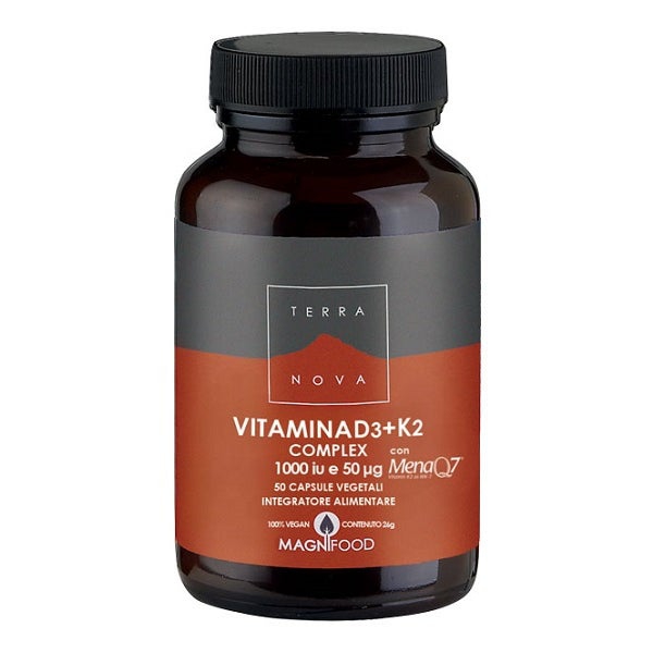 Terranova Vitamina D3 + K2  Complex 50 Capsule