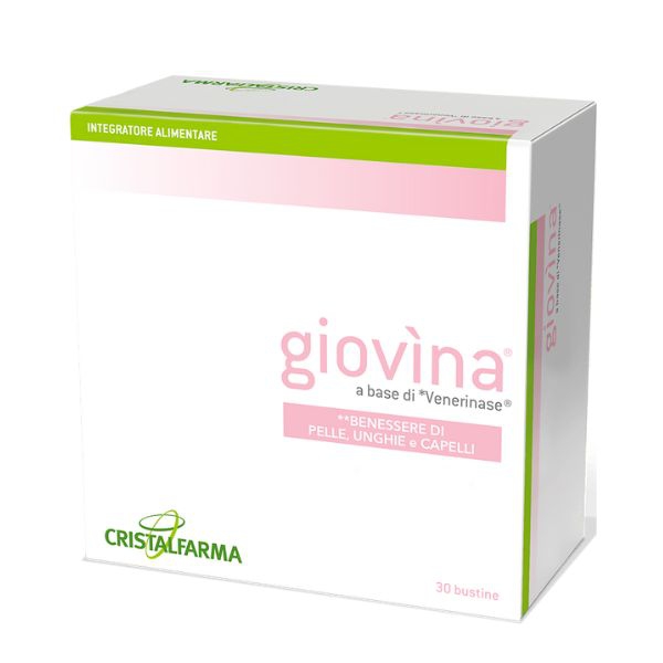 Cristalfarma Giovna Integratore Pelle Unghie e Capelli 30 Bustine