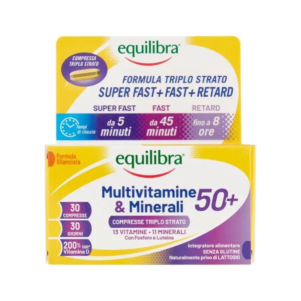 Equilibra Multivitamine & Minerali 50+ Integratore 30 Compresse