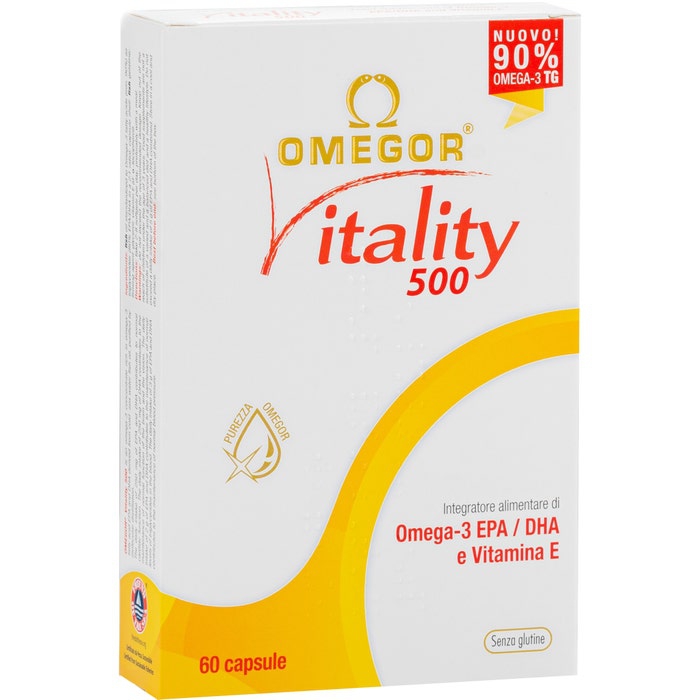 Omegor Vitality 500 Integratore Omega3 EPA DHA 60 Perle