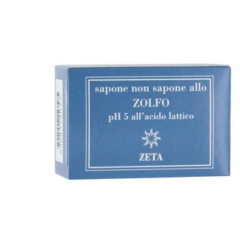 Zeta Sapone Non Sapone Detergente Allo Zolfo pH5 All'Acido Lattico 100 g