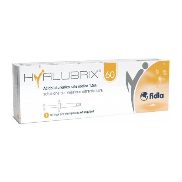 Hyalubrix Siringa Intra-Articolare 60mg Acido Ialuronico 1,5% 60mg/4 ml