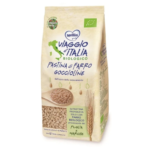 Mellin Viaggio D Italia Pastina Di Farro Goccioline 320g 5Mesi 