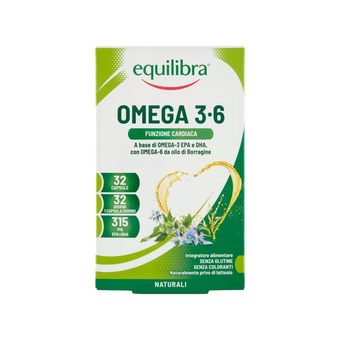 Equilibra Omega 3-6 Integratore Benessere Cardiovascolare 32 Perle
