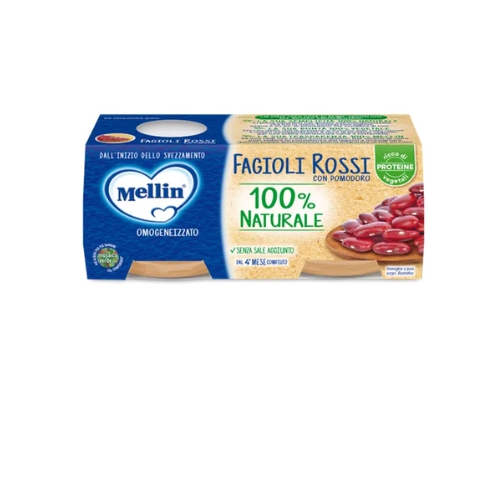 Mellin Omogeneizzato Fagioli Rossi 2x80g