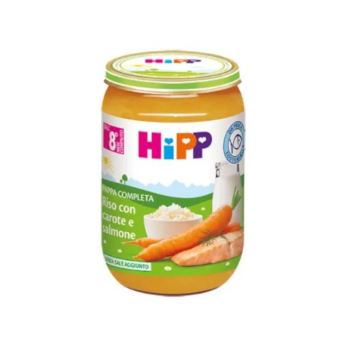 Hipp Riso Carote e salmone 220 g