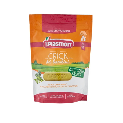 Plasmon Crick Piselli Spinaci Basilico 100g 12 Mesi+