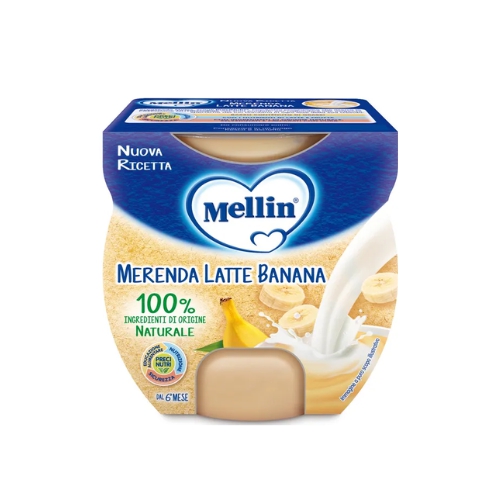Mellin Merenda Latte e Banana 2 x100g
