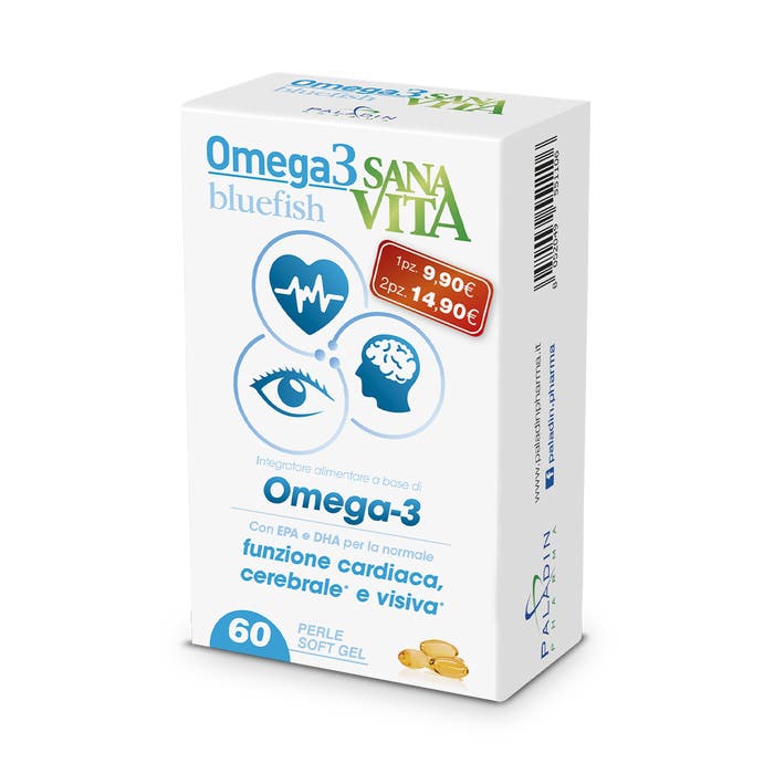 Sanavita Omega 3 Bluefish Integratore Per Funzione Cardiaca 60 Capsule