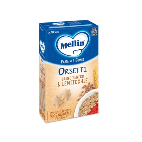 Mellin Pasta Orsetti Gran Tenero E Lenticchie Per Bambini 10 Mesi+ 280g