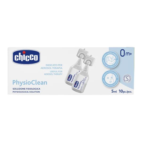 Chicco Physioclean Soluzione Fisiologica Detersione Nasale 10 Pezzi 0 Mesi+