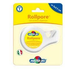 Roll Pore  Cerotto in TNT Bianco Adatto Per Fisaggio Medicazioni cm 2,5x5m