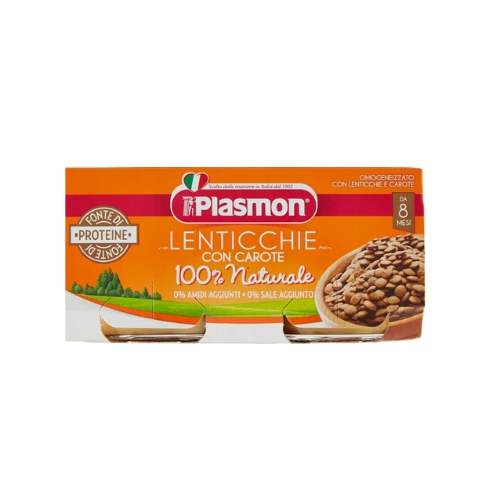 Plasmon Omogeneizzato Lenticchie Con Carote 2x80g