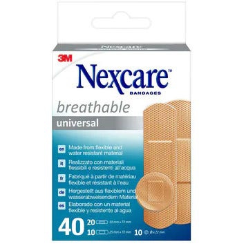 3m Nexcare Universal Cerotti Universal Breathable Assortiti 40 Pezzi