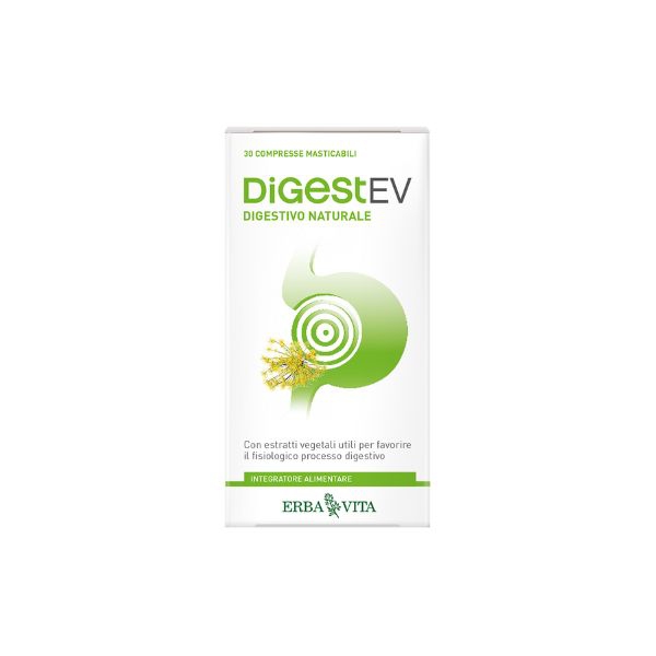 Erba Vita Digest EV Integratore Alimentare Digestivo Naturale 30 Tavolette