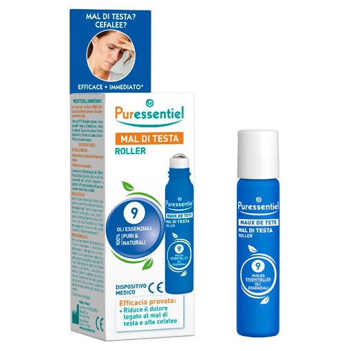 Puressentiel Roller Mal Di Testa 9 Oli Essenziali 5ml