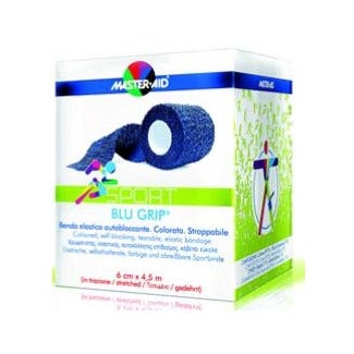 Master Aid Sport Blu Grip Benda Elastica Autobloccante cm 8x4,5 m