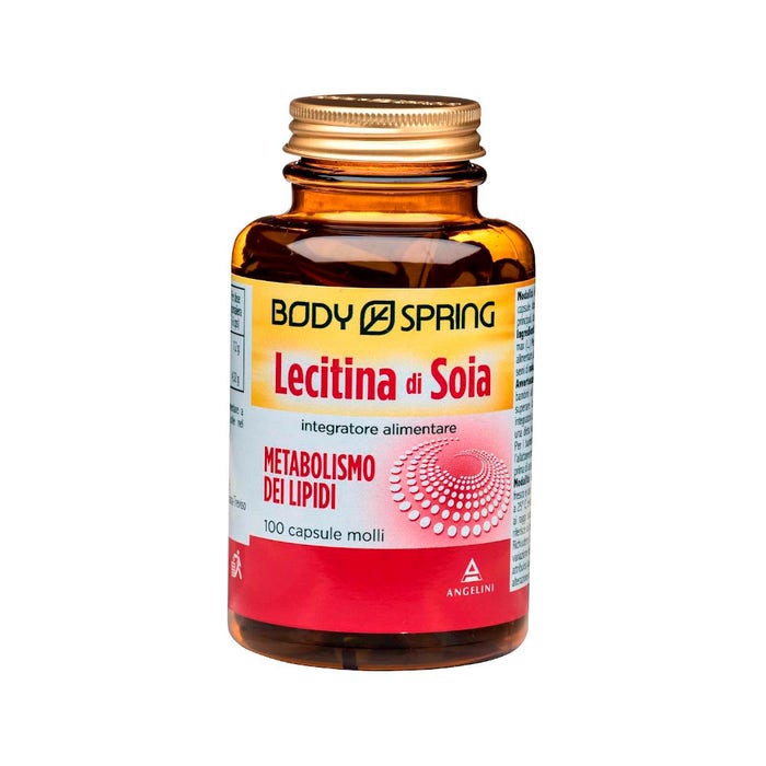 Body Spring Lecitina Di Soia Integratore Metabolismo dei Lipidi 100 Capsule